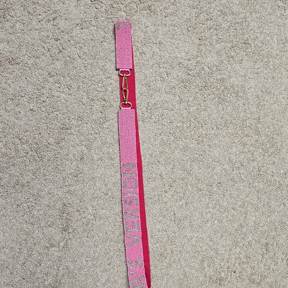 Taylor Swift Pink Glitter Lanyard